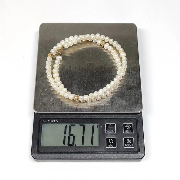 Pearl 14K Yellow Gold Necklace - Picture 9 of 9